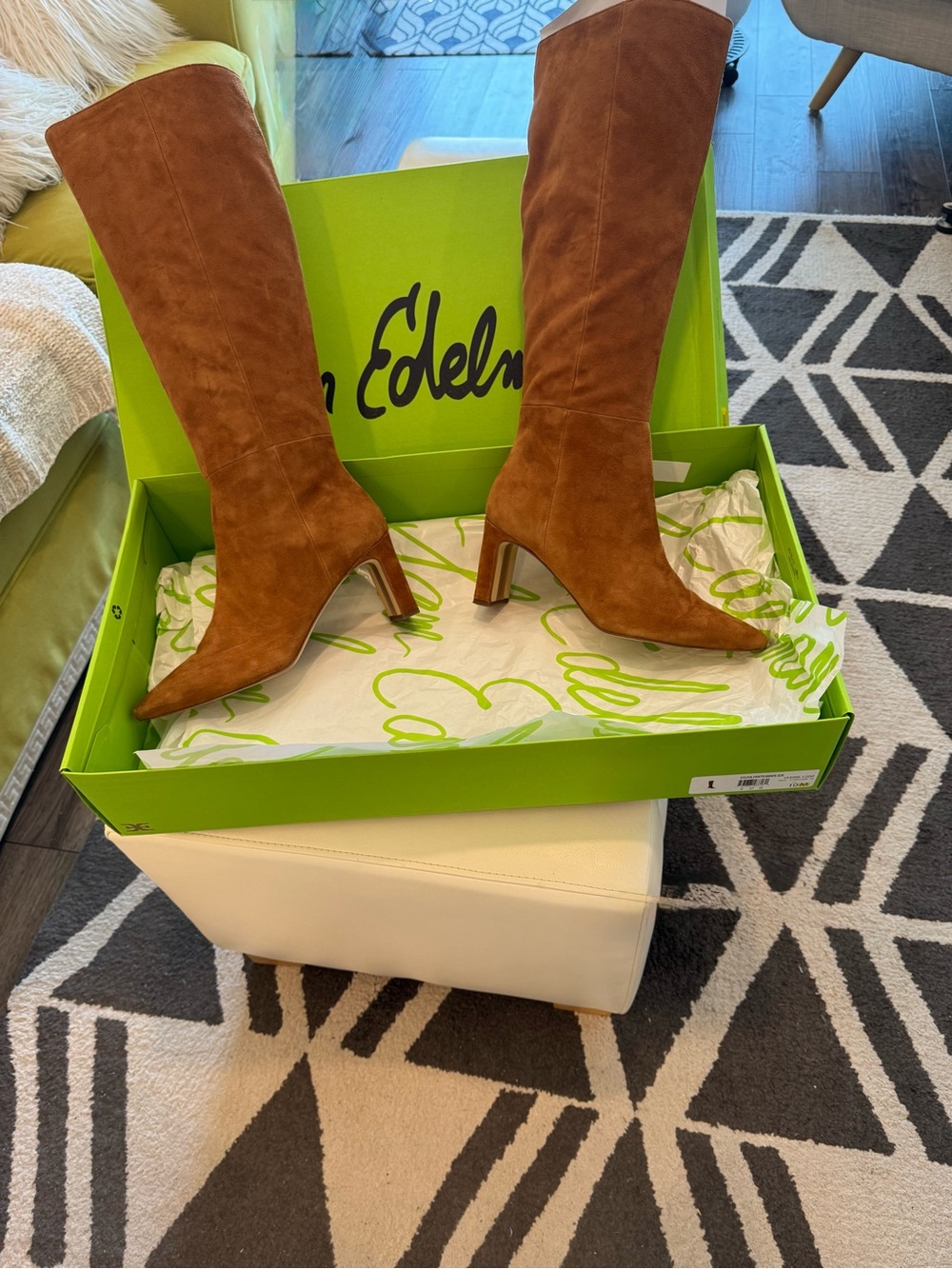 Sam Edelman Sylvia Knee High Suede Boot Size 10